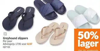 Albert Heijn Greyhound slippers aanbieding