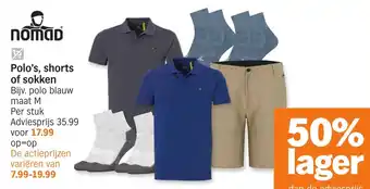 Albert Heijn Polo's, shorts of sokken aanbieding