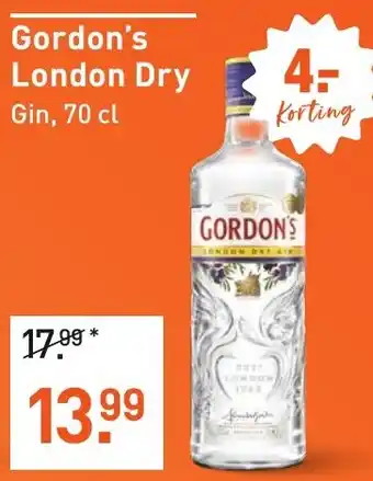 Albert Heijn Gordon's London Dry aanbieding