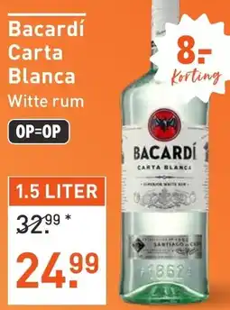 Albert Heijn Bacardí Carta Blanca aanbieding