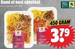 Dirk Bami of nasi speciaal aanbieding