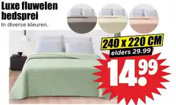 Dirk Luxe fluwelen bedsprei aanbieding