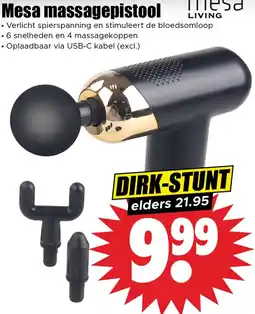 Dirk Mesa massagepistool aanbieding