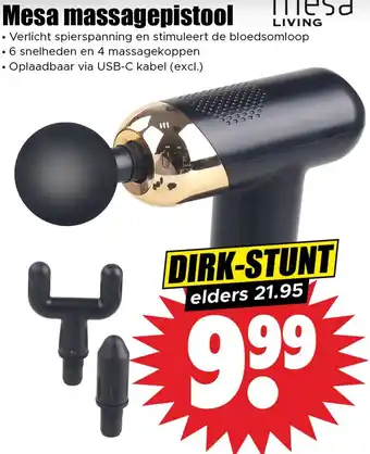 Dirk Mesa massagepistool aanbieding
