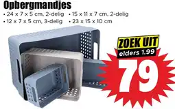 Dirk Opbergmandjes aanbieding