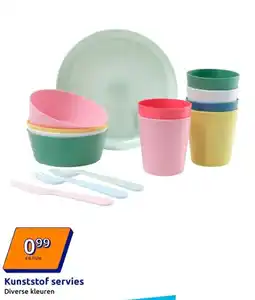 Action Kunststof servies aanbieding
