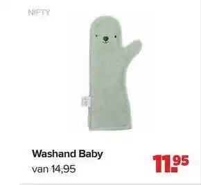 Baby-Dump Nifty Washand Baby aanbieding