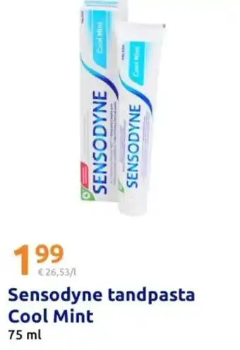Action Sensodyne tandpasta Cool Mint aanbieding