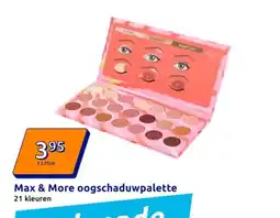 Action Max & More oogschaduwpalette aanbieding