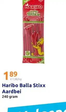 Action Haribo Balla Stixx Aardbei aanbieding
