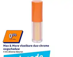 Action Max & More vloeibare duo-chrome oogschaduw aanbieding