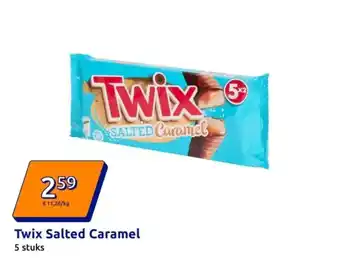 Action Twix Salted Caramel aanbieding