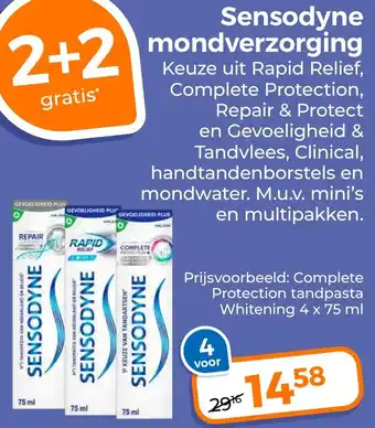 Trekpleister Sensodyne mondverzorging aanbieding