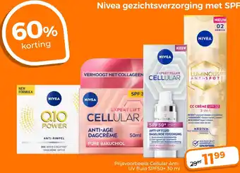 Trekpleister Nivea gezichtsverzorging met SPF aanbieding