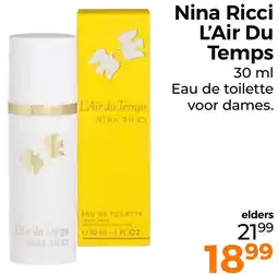 Trekpleister Nina Ricci L'Air Du Temps aanbieding