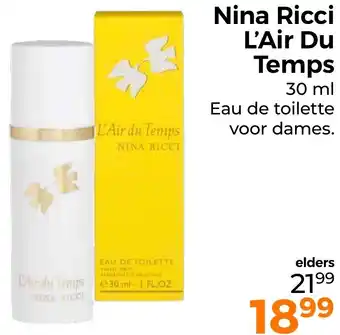 Trekpleister Nina Ricci L'Air Du Temps aanbieding