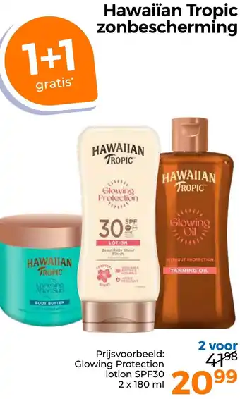 Trekpleister Hawaiian Tropic zonbescherming aanbieding
