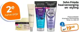 Trekpleister John Frieda haarverzorging en styling aanbieding