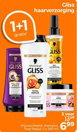 Trekpleister Gliss haarverzorging aanbieding