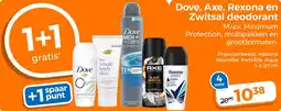 Trekpleister Dove, Axe, Rexona en Zwitsal deodorant aanbieding
