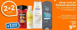 Trekpleister Dove, Axe en Zwitsal douche aanbieding