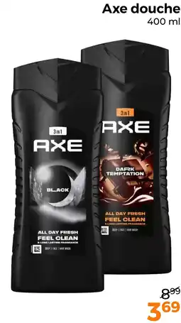 Trekpleister Axe douche aanbieding