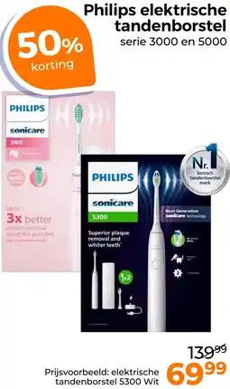 Trekpleister Philips elektrische tandenborstel aanbieding