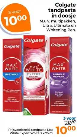 Trekpleister Colgate tandpasta in doosje aanbieding