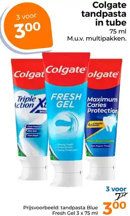 Trekpleister Colgate tandpasta in tube aanbieding