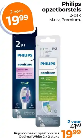Trekpleister Philips opzetborstels aanbieding