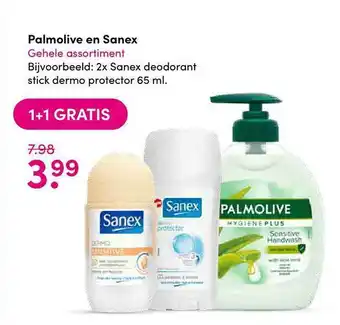 Drogisterij Visser Palmolive En Sanex 1+1 Gratis aanbieding