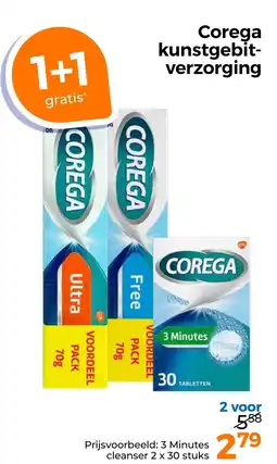 Trekpleister Corega kunstgebit verzorging aanbieding
