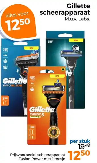 Trekpleister Gillette scheerapparaat aanbieding