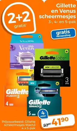 Trekpleister Gillette en Venus scheermesjes aanbieding
