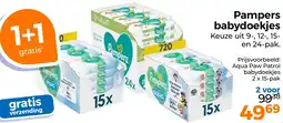 Trekpleister Pampers babydoekjes aanbieding