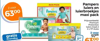 Trekpleister Pampers luiers en luierbroekjes maxi pack aanbieding
