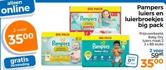 Trekpleister Pampers luiers en luierbroekjes big pack aanbieding