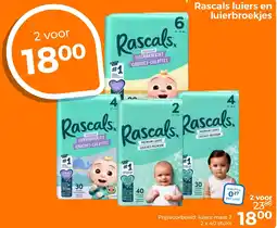 Trekpleister Rascals luiers en luierbroekjes aanbieding