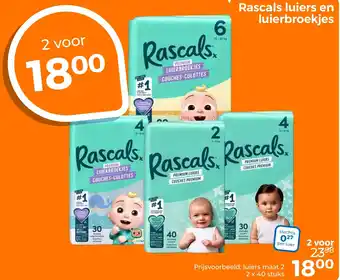 Trekpleister Rascals luiers en luierbroekjes aanbieding