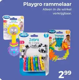 Trekpleister Playgro rammelaar aanbieding