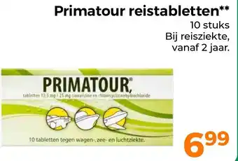 Trekpleister Primatour reistabletten aanbieding