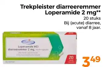 Trekpleister Trekpleister diarreeremmer Loperamide 2 mg aanbieding