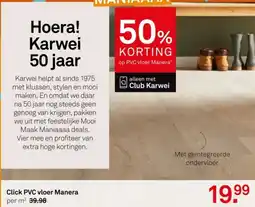Karwei Click PVC vloer Manera per m² 39.98 aanbieding