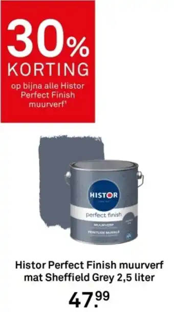 Karwei Histor Perfect Finish muurverf mat Sheffield Grey aanbieding