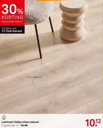 Karwei Laminaat Valley eiken naturel aanbieding