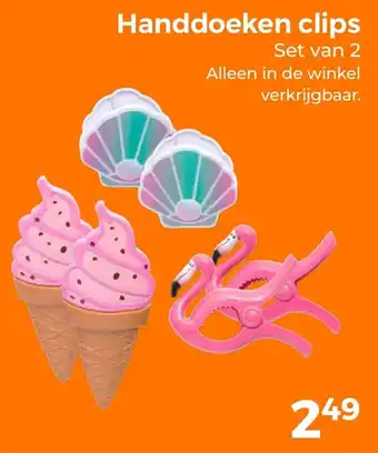 Trekpleister Handdoeken clips aanbieding