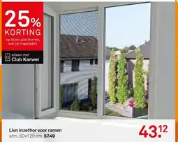 Karwei Livn inzethor voor ramen aanbieding