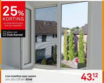 Karwei Livn inzethor voor ramen aanbieding