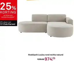 Karwei Hoekbank Loulou rond rechts naturel aanbieding