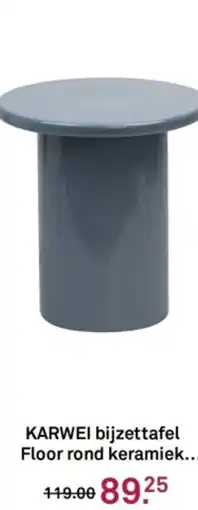 Karwei KARWEI bijzettafel Floor rond keramiek aanbieding